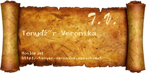 Tenyér Veronika névjegykártya